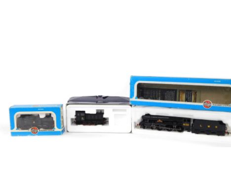 An Airfix OO gauge Royal Scott locomotive The Kings Regiment Liverpool, LMS black livery, 4-6-0, 6132., a tank locomotive, Br