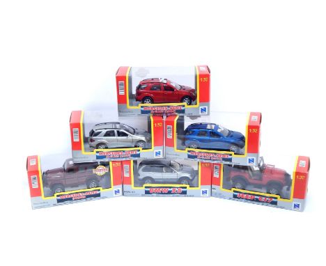 New Ray Mercedes Benz and other die cast model vehicles, 1:32 scale, comprising three Mercedes Benz M Class (2006), Mercedes 