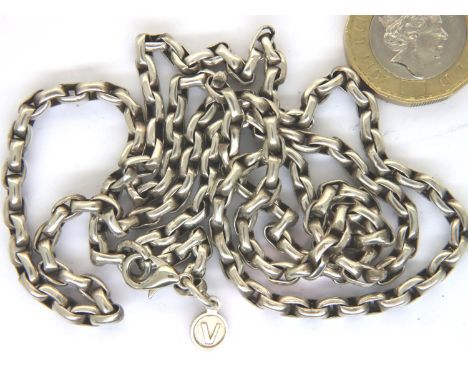 925 silver neck chain, L: 76 cm, 20g. P&amp;P Group 1 (£14+VAT for the first lot and £1+VAT for subsequent lots) 