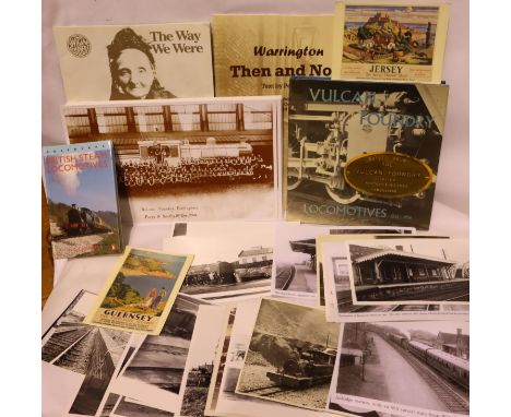 Box of Railway related photographs. P&amp;P Group 2 (£18+VAT for the first lot and £3+VAT for subsequent lots) 