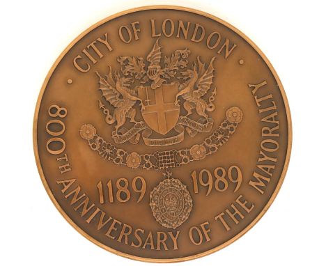 Royal Mint medal 800 years service, D: 63 mm. P&amp;P Group 1 (£14+VAT for the first lot and £1+VAT for subsequent lots) 