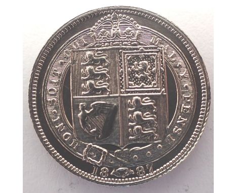 1887 silver sixpence of Queen Victoria. P&amp;P Group 1 (£14+VAT for the first lot and £1+VAT for subsequent lots) 