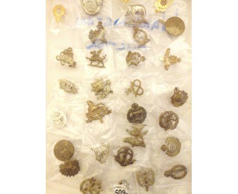Assorted army cap badges Infantry Cavalry, Yeomary and Arms and Service, 175 in total