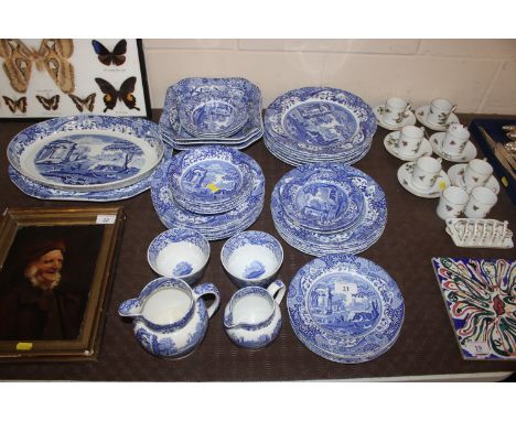 A quantity of Copeland Spode "Italian" pattern dinnerware 