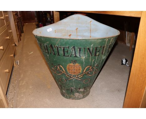 A green grape bin hopper 