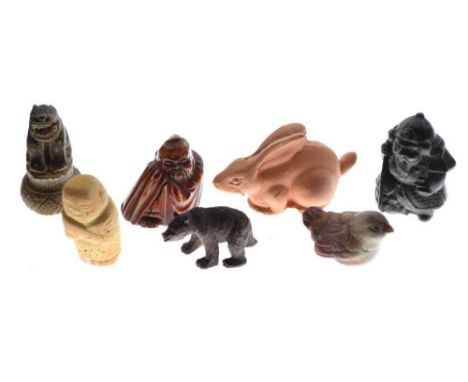 Group of Eastern netsuke and other small decorative ornaments, etc (7)