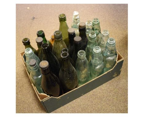 Large quantity of vintage bottles etc