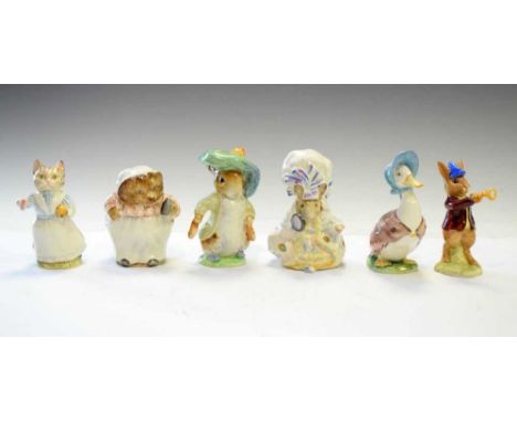 Group of five Beswick 'Beatrix Potter' figures, together with a Royal Doulton 'Bunnykins' figure (6)