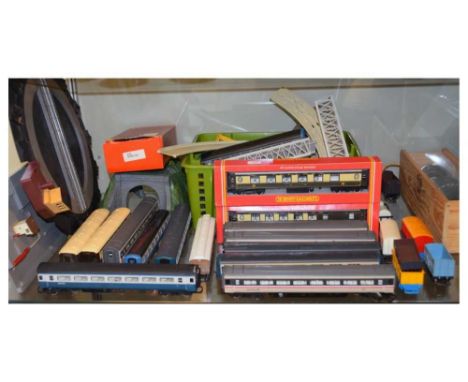 Quantity of Hornby, Lima &amp; Triang 00 gauge carriages, rolling stock and trackside accessories to include; Inter-City, 'An