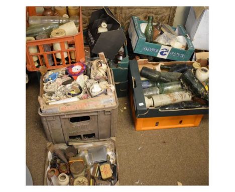 Large Quantity of vintage bottles etc