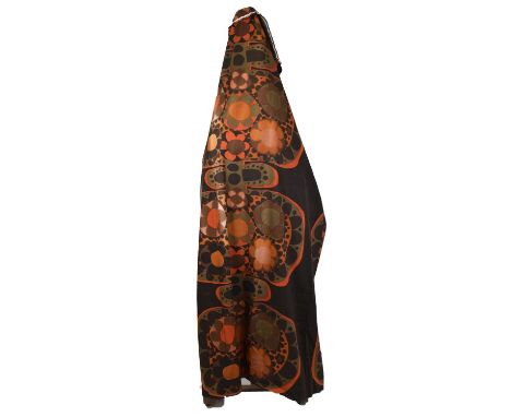 Set of 1970s retro curtains, 242cm long