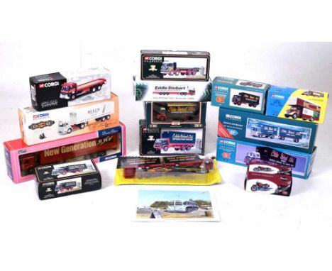 Group of Corgi (mainly Eddie Stobart)  boxed diecast model vehicles to include; Corgi Classics, 18301, 13601, 18801, 'Limited