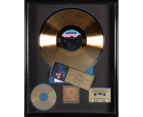 A JERRY GARCIA 'GOLD' AWARD FOR THE GRATEFUL DEAD ALBUM BUILT TO LAST1990RIAA certified, 'R' hologram style, presented to Jer