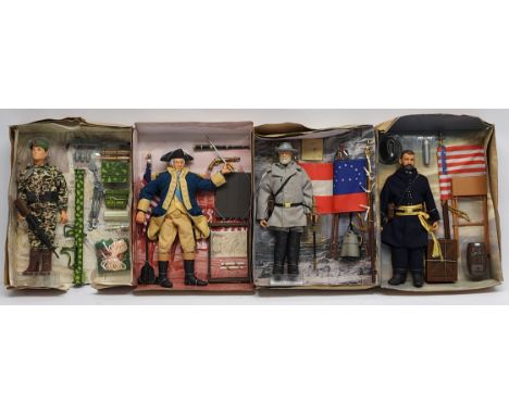 Hasbro GI Joe group of figures to include (1) General George Washington; (2) ; General Robert E. Lee; (3) General Ulysses S. 