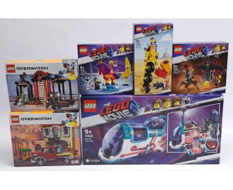 Lego (Sealed) Movie/Overwatch group to include (1) #70828 Movie - Pop-Up Party Bus; (2) #70836 Movie - Battle-Ready Batman an