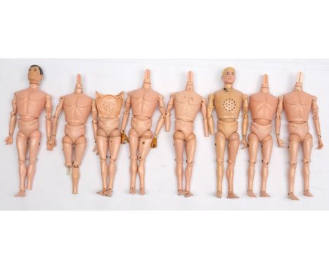 Palitoy Action Man vintage, an unboxed group of Figures / Undressed - all are missing heads and/or limbs - conditions are gen