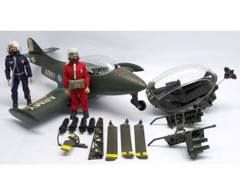 Palitoy Action Man vintage loose/unboxed group to include (1) flock head dressed figures (x 2) with accessories, not checked 