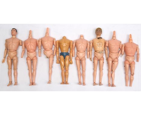 Palitoy Action Man vintage, an unboxed group of Figures / Undressed - all are missing heads and/or limbs - conditions are gen