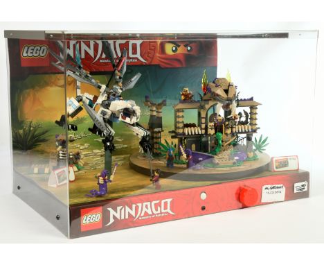 Lego Ninjago Shop Display for Sets 70748/70749 - Titanium Dragon/Enter The Serpent, Case condition generally Good to Good Plu