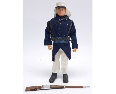 Palitoy Action Man vintage loose/unboxed French Foreign Legion figure, blonde flock hair, gripping hands, (appears to have re