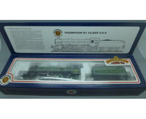 A Bachmann Thompson 00 gauge B1 Class Green Lined Electric Generator locomotive, boxed 