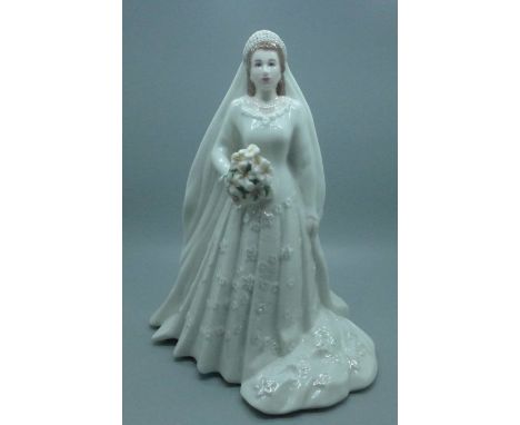 A Royal Worcester figure, H.M. Queen Elizabeth II, boxed 