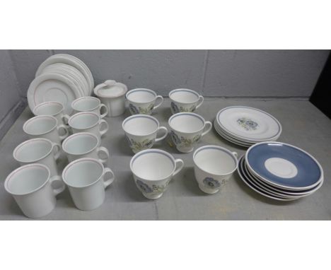 A six setting Susie Cooper tea service and German coffee ware **PLEASE NOTE THIS LOT IS NOT ELIGIBLE FOR POSTING AND PACKING*