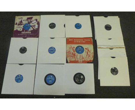 Rock 'n' Roll 78rpm shellac records, 10 Elvis Presley, 5 Buddy Holly and 6 Bill Haley (21 total) 