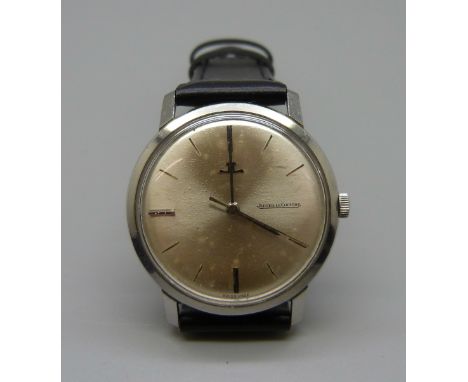 A Jaeger-LeCoultre wristwatch, boxed and with documents, 33mm case 