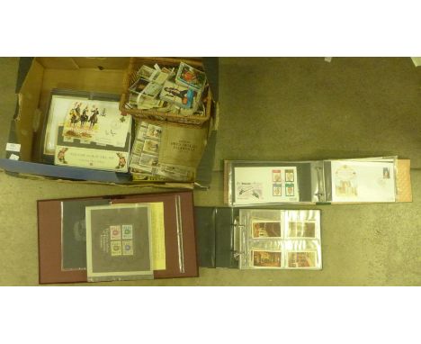 First day covers 1970's/1980's, railway cards, cigarette cards, railway tickets, stamps, etc. 