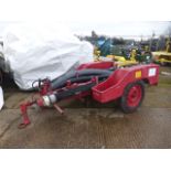 Vintage fire pump trailer c/w pipes.
