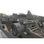 King Ro/Ro 15 tonne 2 axle drawbar Drops/container trailer, ex-reserve c/w spare wheel, etc.