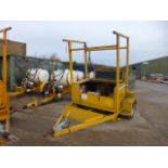 Single axle plant trailer c/w diesel generator. Direct Highways Authority.