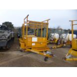 Single axle plant trailer c/w diesel generator. Direct Highways Authority.