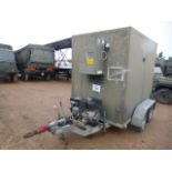 Viessman 2 axle refrig/cooler trailer c/w Zanotti cooler pack and Honda diesel generator.