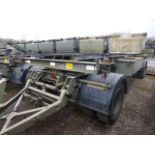 King Ro/Ro 15 tonne 2 axle drawbar Drops/container trailer, ex-reserve c/w spare wheel, etc.