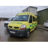 Renault DCi 120 ambulance Wilker conversion c/w stretchers, hydraulic ramps, etc.