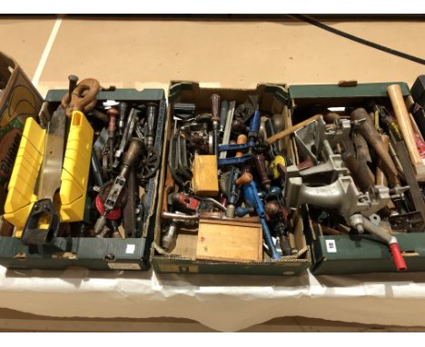 Three boxes of tools G