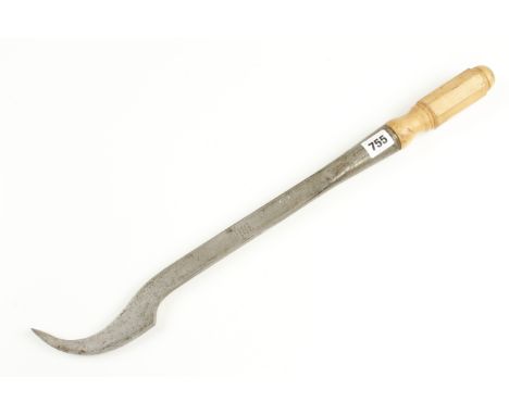 A 1/2" lock mortice chisel by J.FROST Norwich with boxwood handle G+