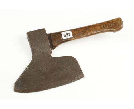 An early French R/H side axe with 8" edge G-