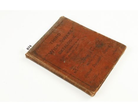The 'Third wide- Awake Catalogue' for HURST BROS, Oldham of Tools and Materials, for the Watch, Jewellery and Opticians Trade