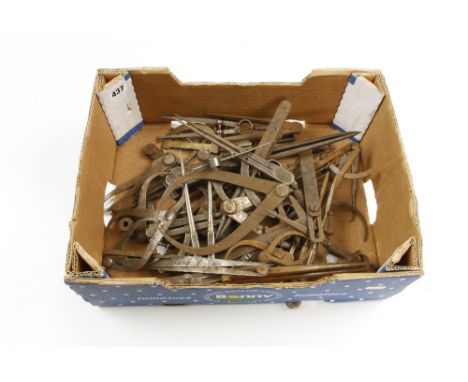 40 engineers calipers, dividers and other tools G