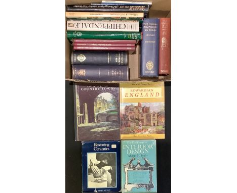 Books - Antique Reference, including Chippendale, further Georgian and Regency furniture, and a 1762 Ince &amp; Mayhew facsim
