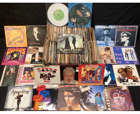 Vinyl Records - 45rpm singles various genres and artists including Queen, Marillion, The Beatles, David Bowie, Marvin Gaye, M