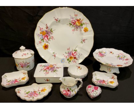 A Royal Crown Derby Posie pattern comport, other trinket dishes, etc, various 