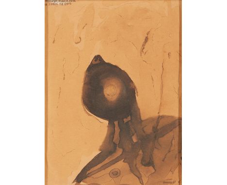 Mário Cesariny (1923-2006)"Imagem masculina da ideia de Deus"Mixed media on paperSigned and dated 194731x24 cm
