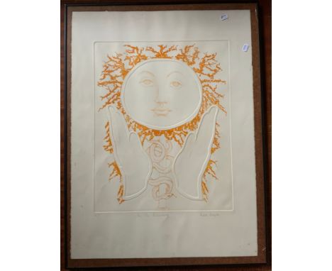KAIA MAYER ARTIST PROOF EMBOSSED LITHOGRAPH GOOD CONDITION  APP.SIZE: 42cm x 53cm