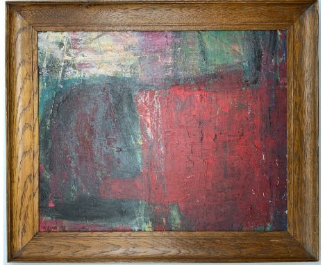 W. SCOTT ABSTRACT PAINTING APP.SIZE: 52cm x 42cm (WITH FRAME: 64cm x 54cm)
