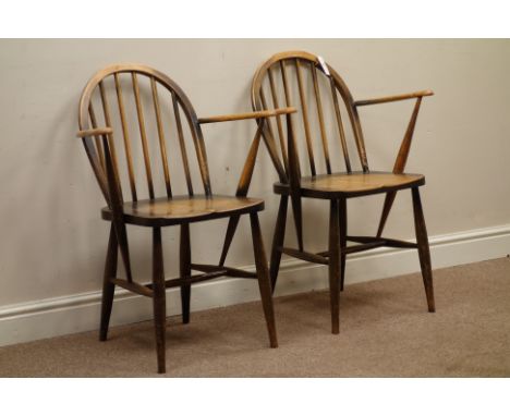Pair ercol 'Windsor' kitchen chairs   Condition Report   Click here for further images, condition, auction times & delivery c
