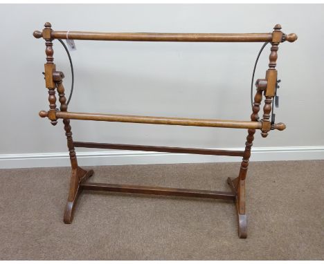 Early to mid 20th Century turned wood tapestry frame   Condition Report   Click here for further images, condition, auction t